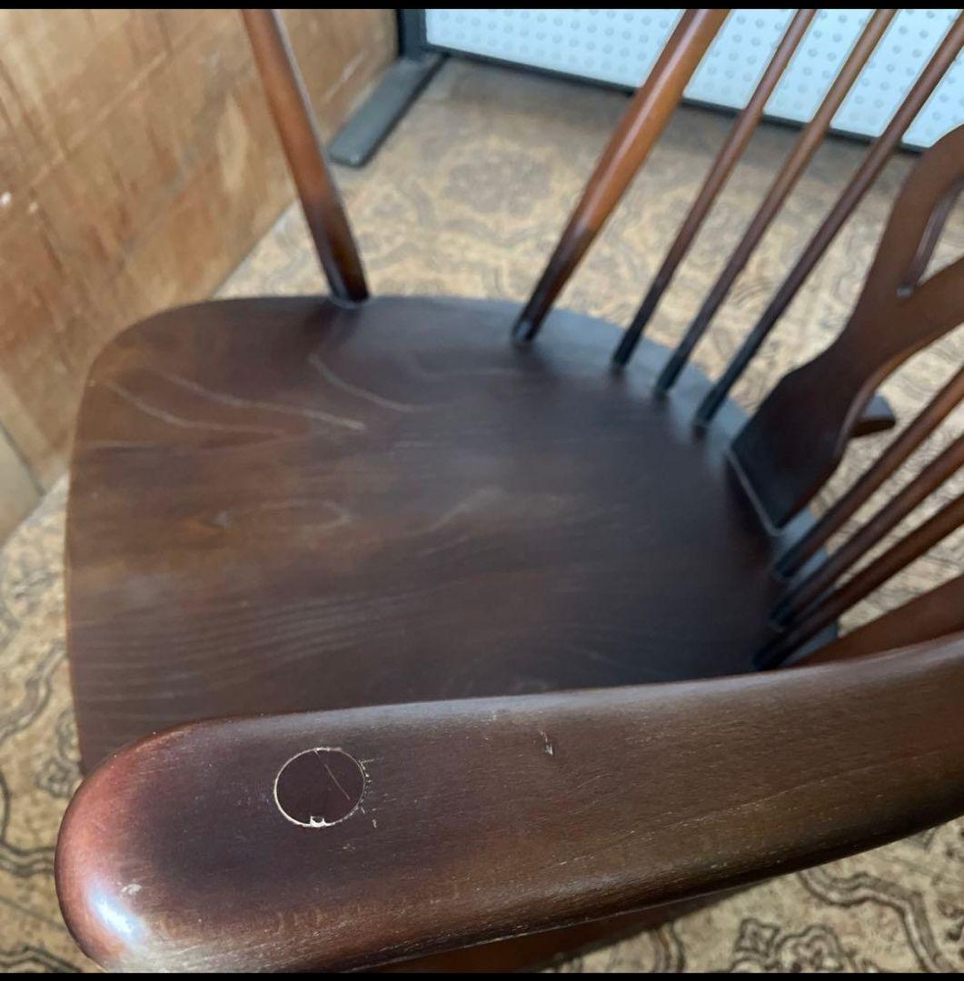 英国　ERCOL社　ロッキングチェア　ビンテージ　アーコール