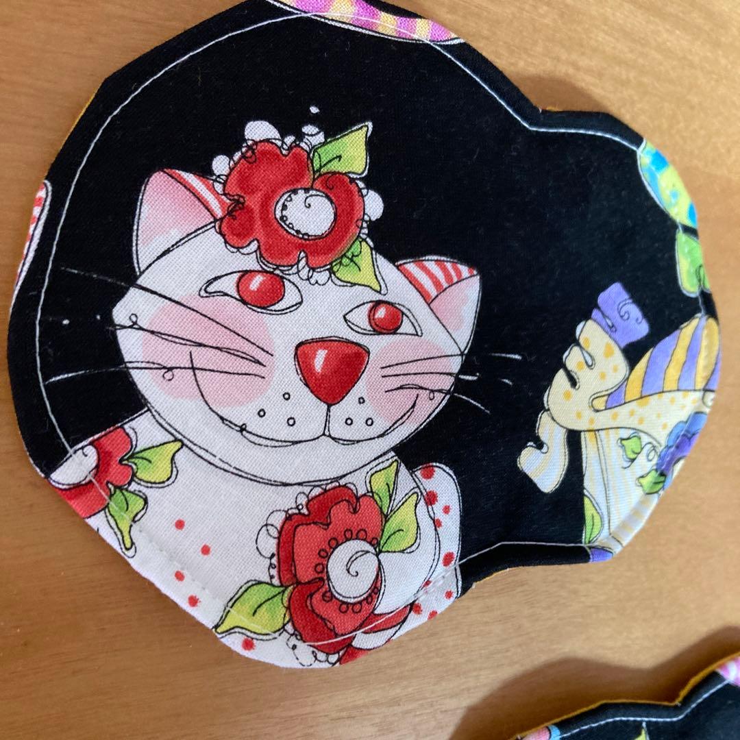 ハンドメイド　コースター2枚セット　小物敷きなどに