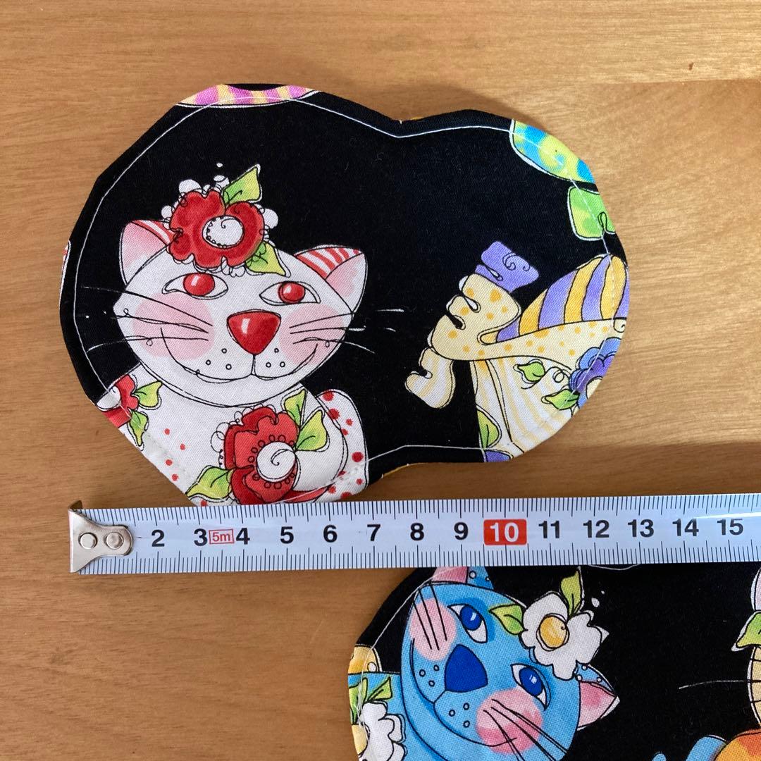 ハンドメイド　コースター2枚セット　小物敷きなどに