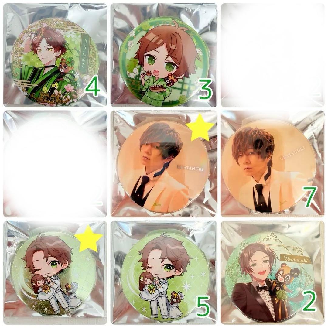 浦島坂田船 うらたぬき 缶バッジ カード