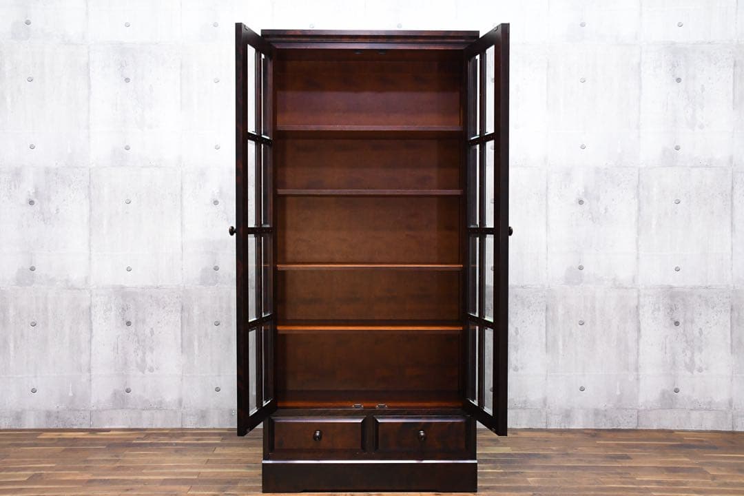 EGK32 北海道民芸家具 HM114 本棚 ブックキャビネット ブックシェルフ