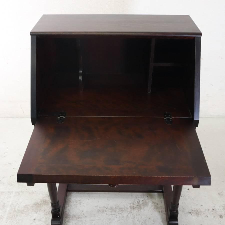 北海道民芸家具 ライティングデスク ビューロー 樺材 引き出し2杯 飛騨産業