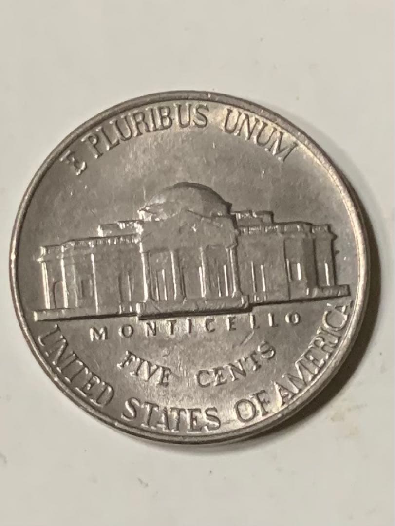 アメリカ旧5セント1989-D ジェファーソン