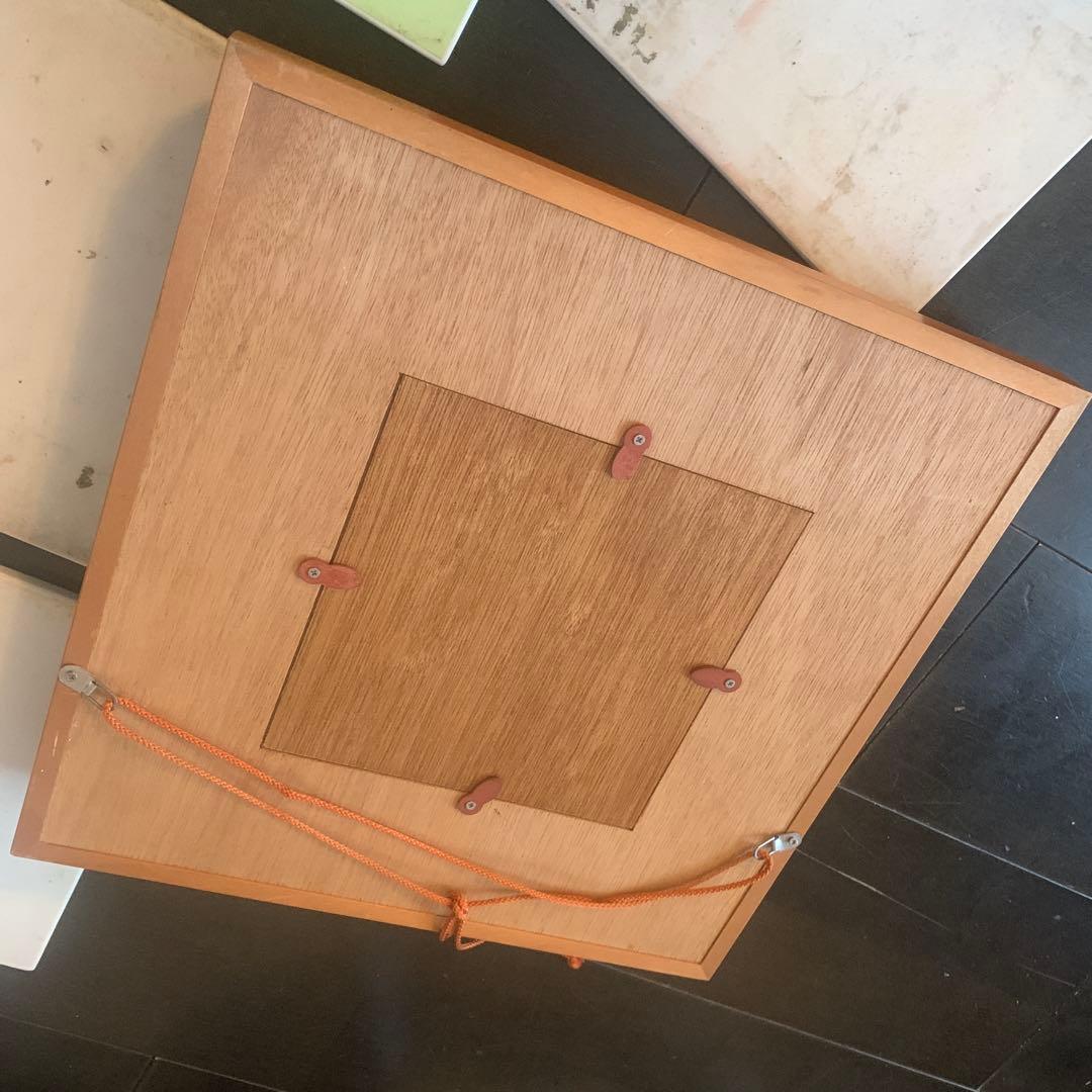 【希少】　岩尾對山窯　有田焼　陶板画7枚　専用額付きセット　干支　花絵　レトロ