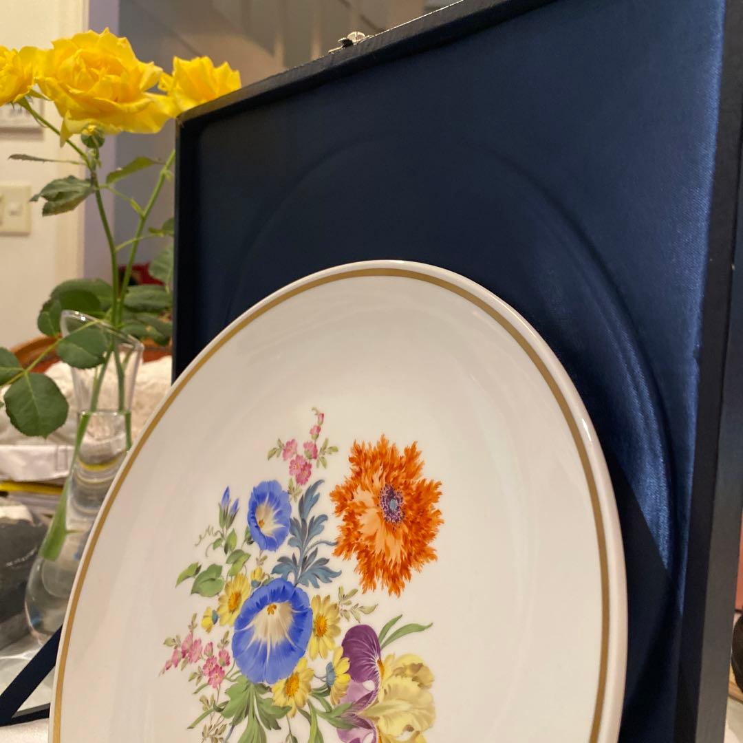 新品Meissen flower plate マイセン