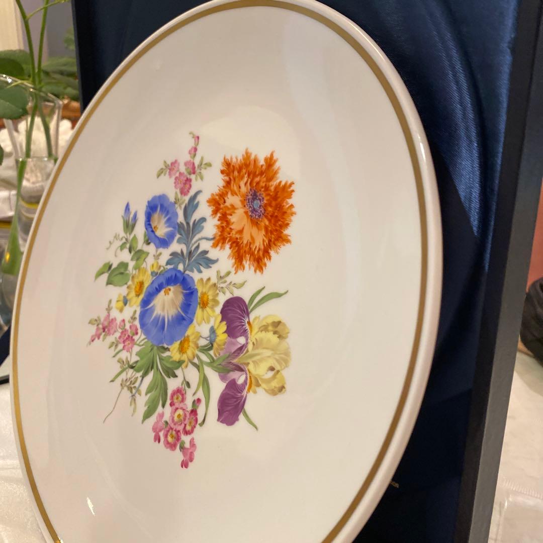 新品Meissen flower plate マイセン