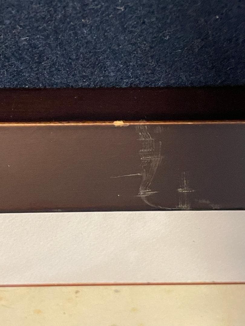 「真作」秋山巌 「捨てきれない」12/200　額装　サイン入り