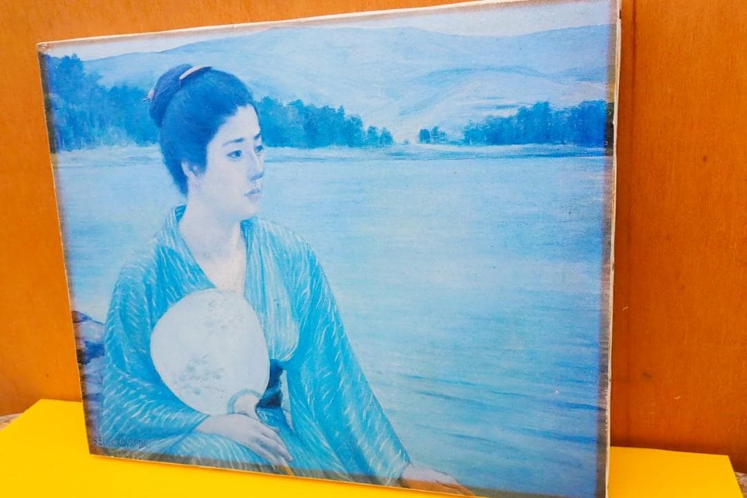 油絵 日本女性像 SEIKI KOVRODA サイン有り 1807 キャンバス