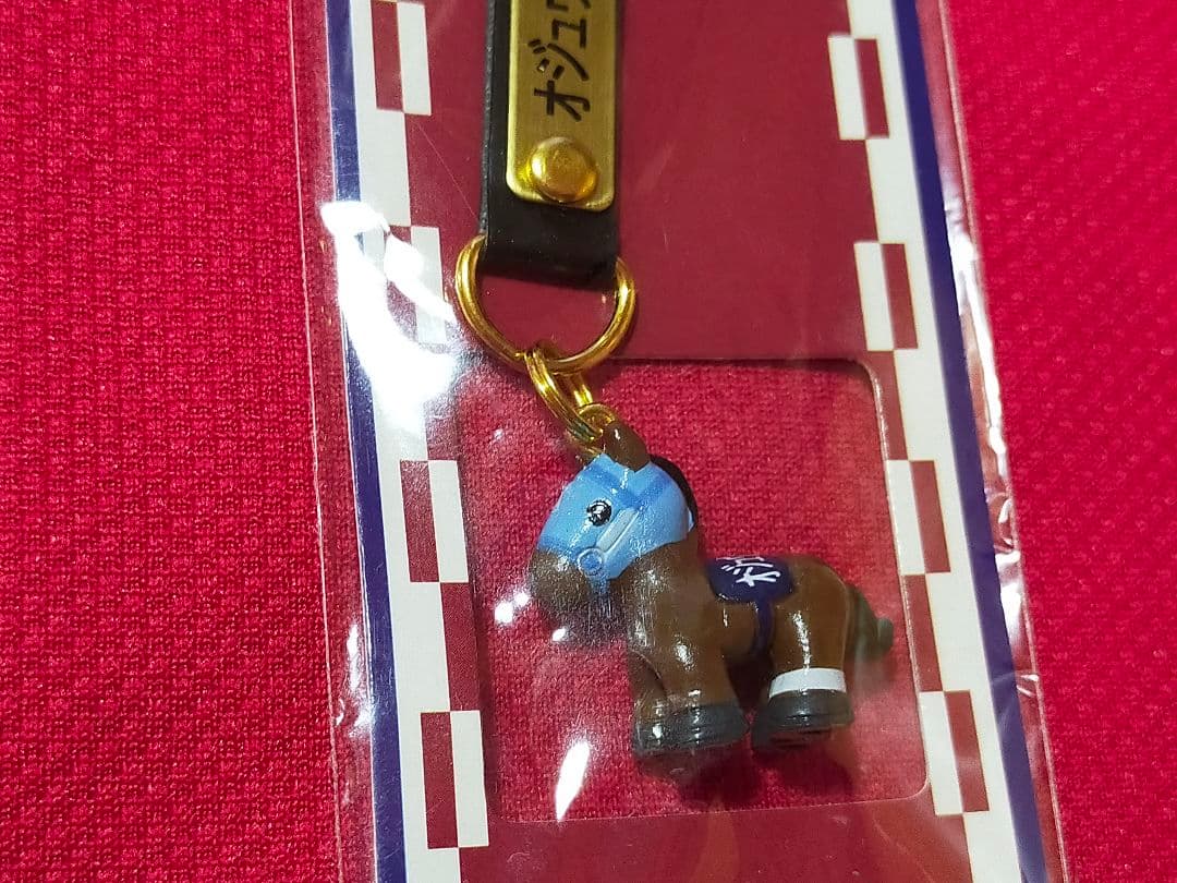 ①◆　競馬　JRA　◆　オジュウチョウサン　◆　革キーホルダー　ストラップ　◆
