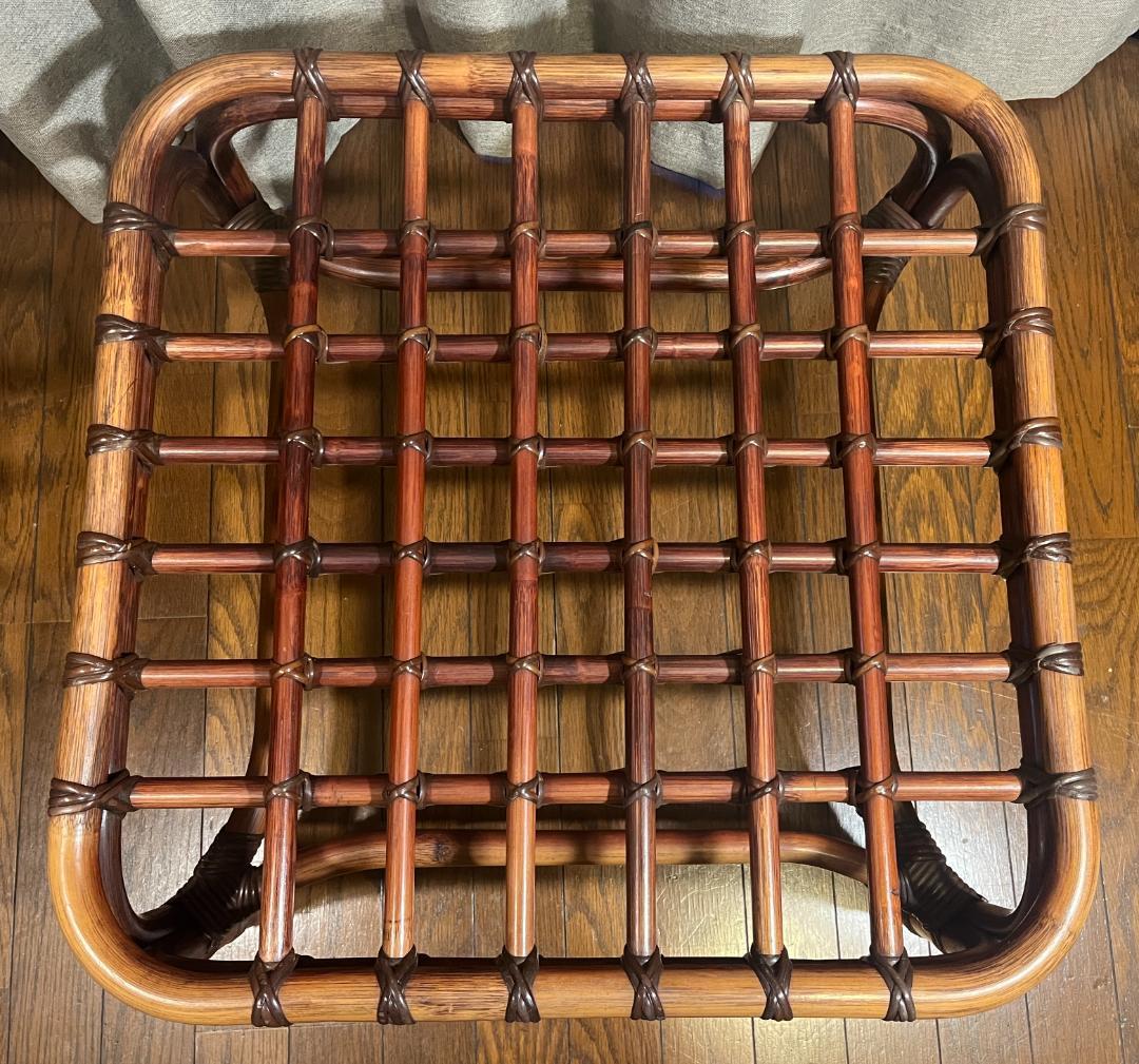 山川ラタン　ヤマカワラタン　ガラス　ローテーブル　サイドテーブル