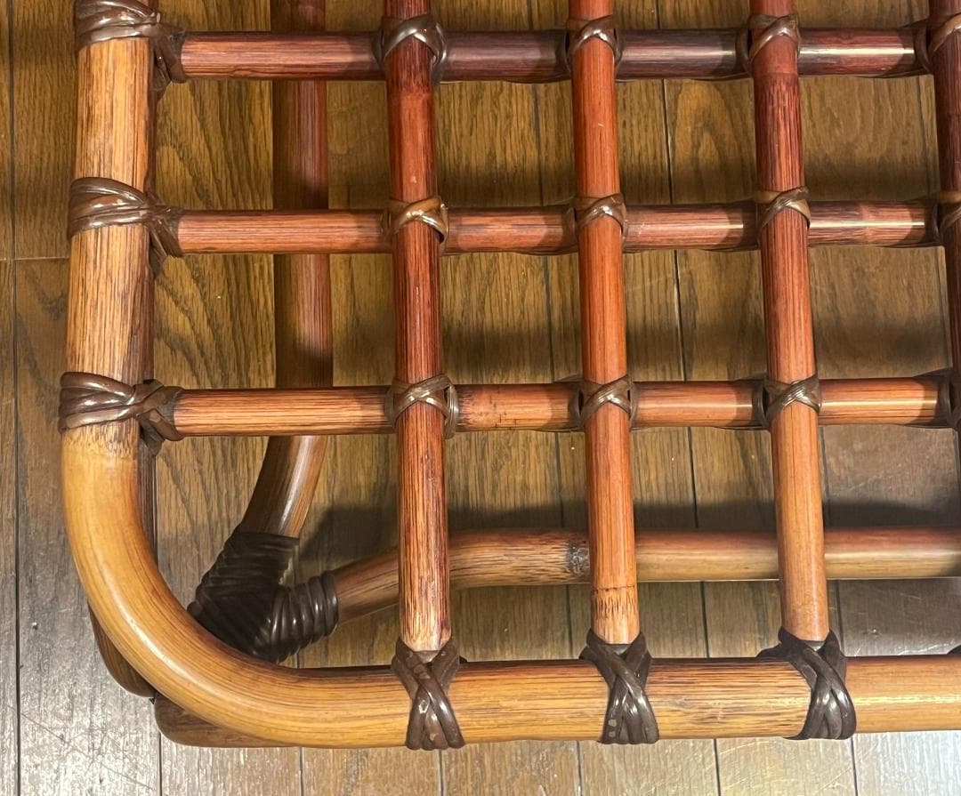 山川ラタン　ヤマカワラタン　ガラス　ローテーブル　サイドテーブル