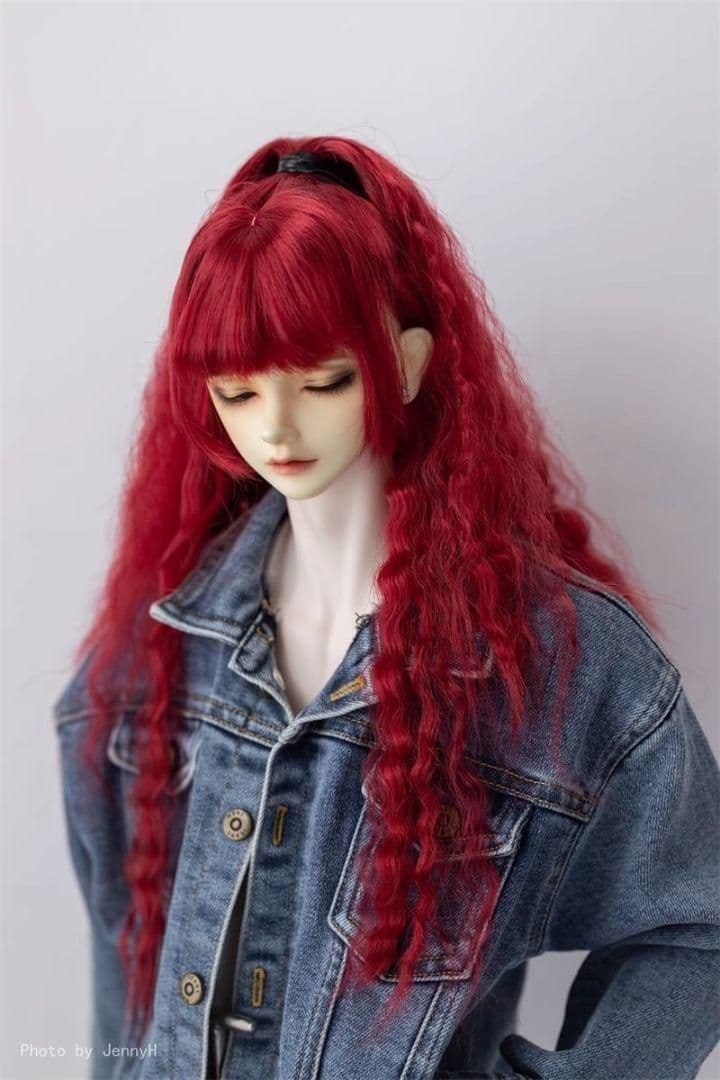 AX687 BJD 1/3 人形 ドール ウィッグ カツラ 耐熱 ハンドメイド