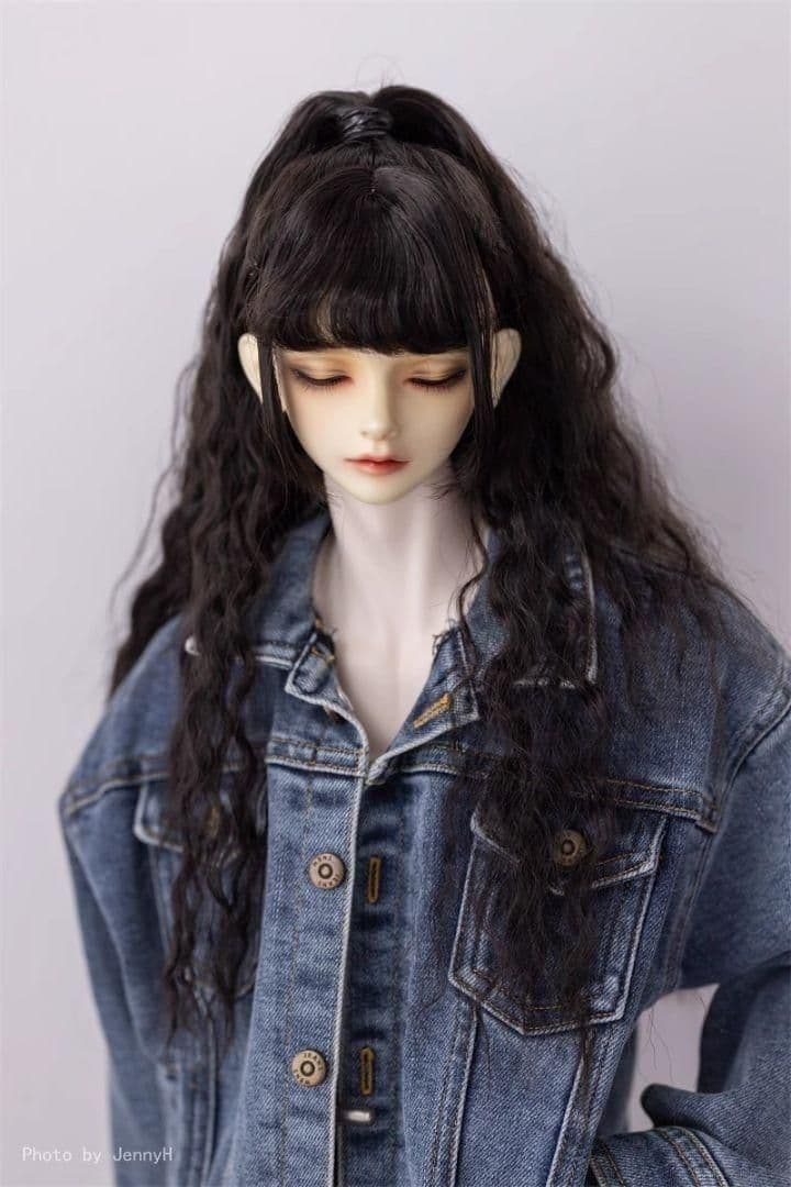 AX687 BJD 1/3 人形 ドール ウィッグ カツラ 耐熱 ハンドメイド