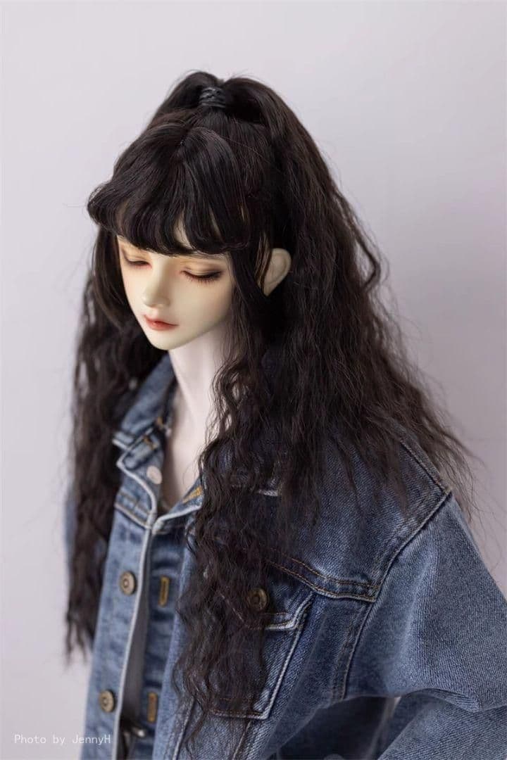 AX687 BJD 1/3 人形 ドール ウィッグ カツラ 耐熱 ハンドメイド