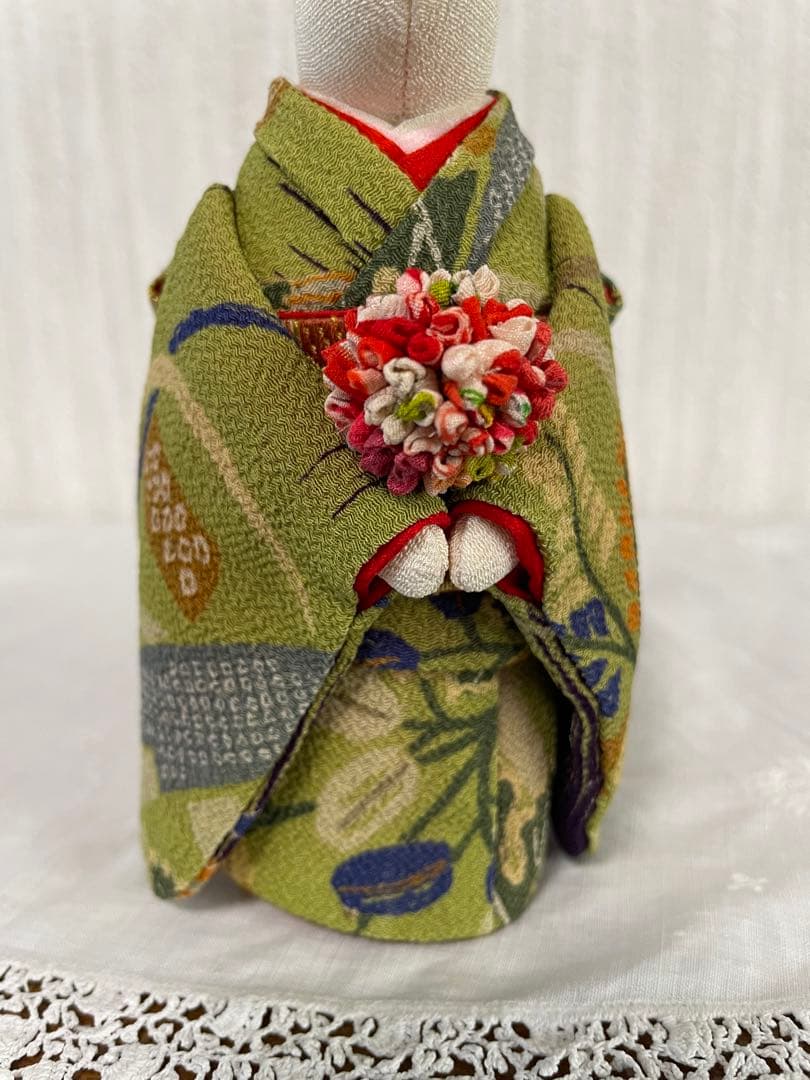 創作人形57 うさぎ ハンドメイド ちりめん 縮緬 アンティーク着物
