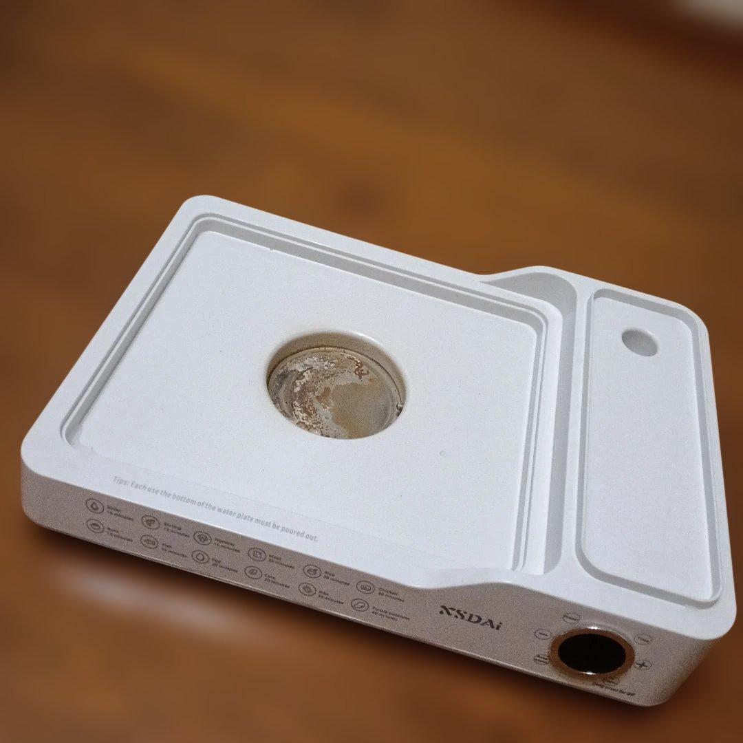 ホワイト 3段式蒸し器　大容量