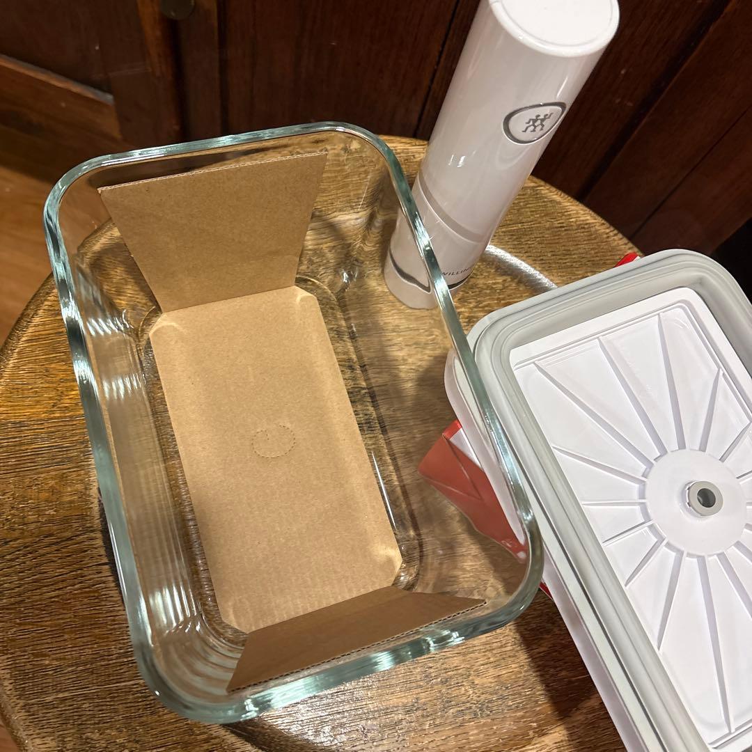 ツヴィリング フレッシュ&セーブ 真空パック　ポンプ　ガラスコンテナＬ　バッグＳ