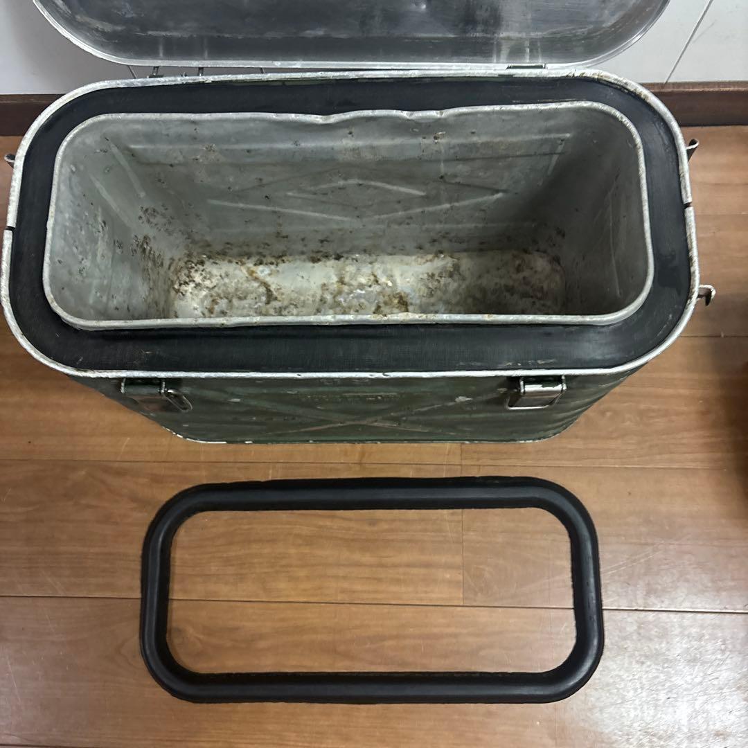 米軍　実物　US フードコンテナ ODグリーン 89年　送料無料