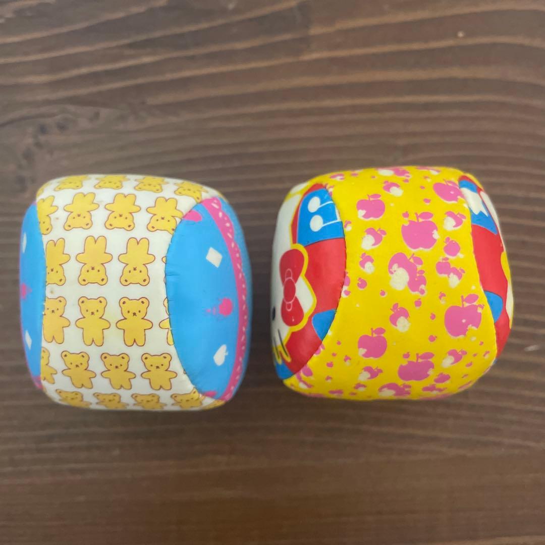 【2個セット】 ハローキティ ミミィ ミニボール お手玉　平成レトロ　希少