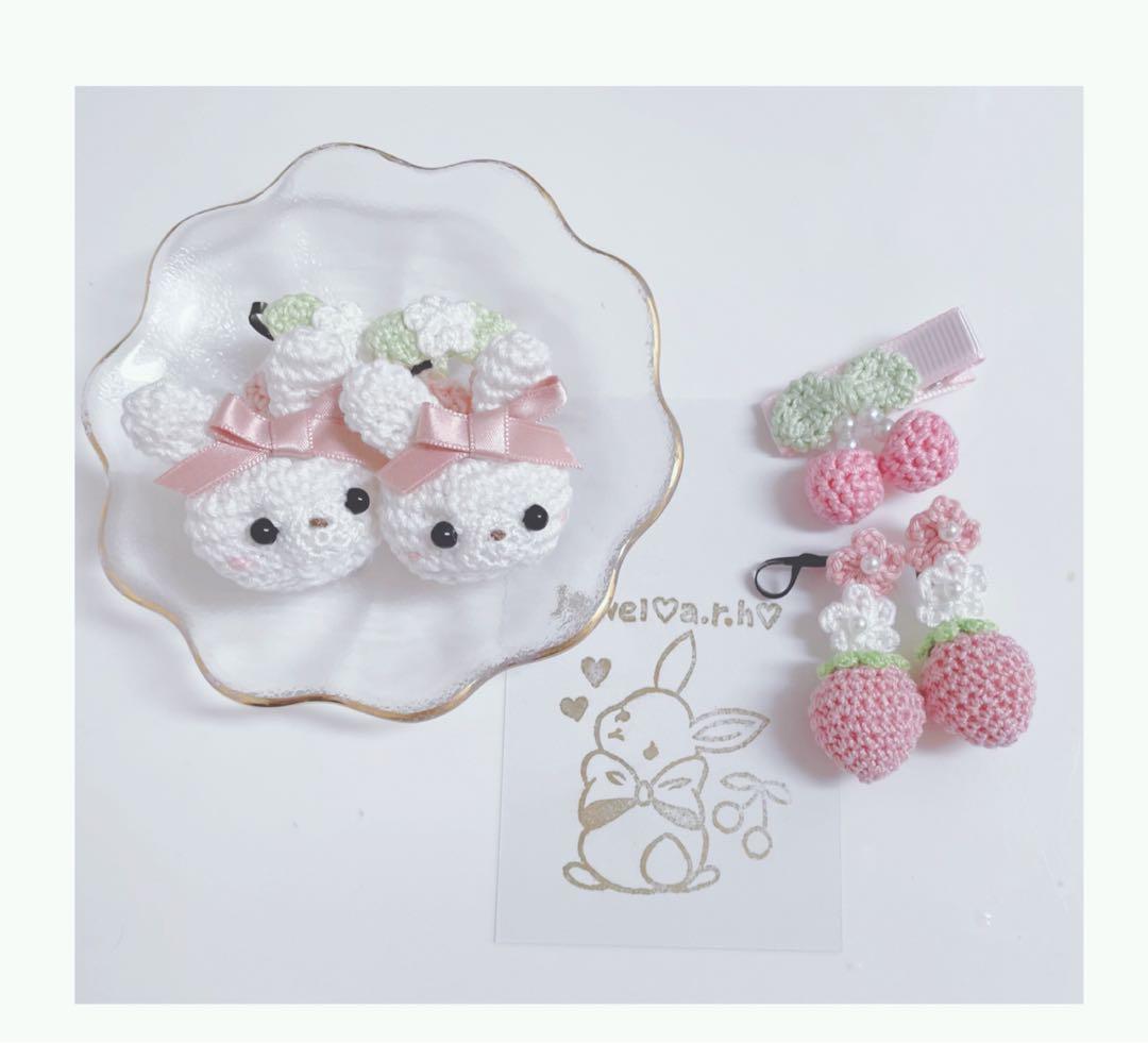 ハンドメイドベビーヘアクリップ  ヘアクリップ　るも様