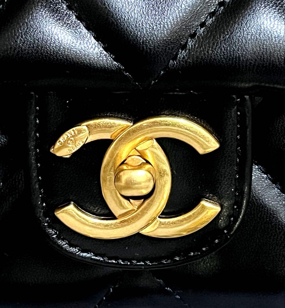 非売品⭐️シャネルノベルティショルダーバッグ黒ココマーク　マトラッセハートチャーム