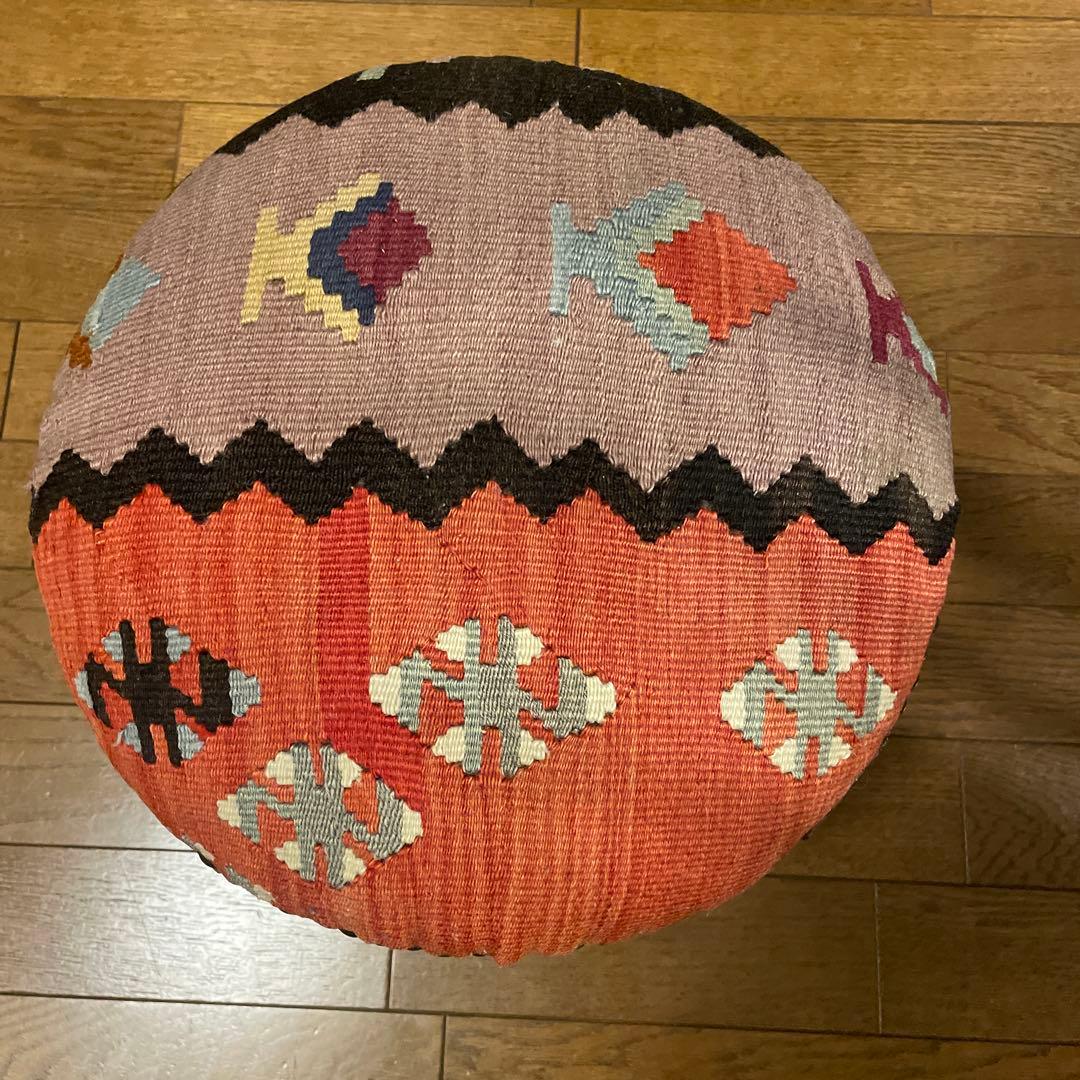 キリム　スツール　丸型