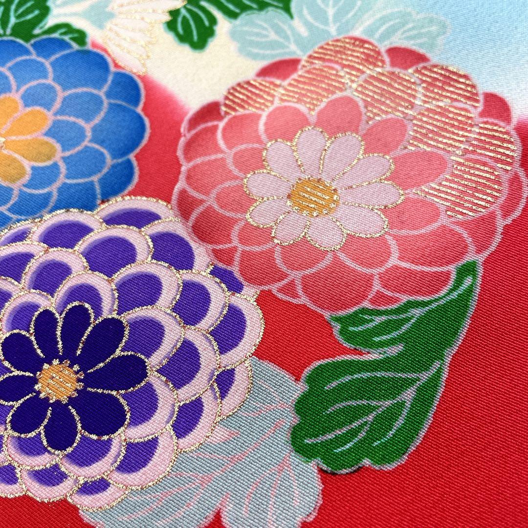 ◎mk-2685　七五三　女の子　着物　7歳　　2-6