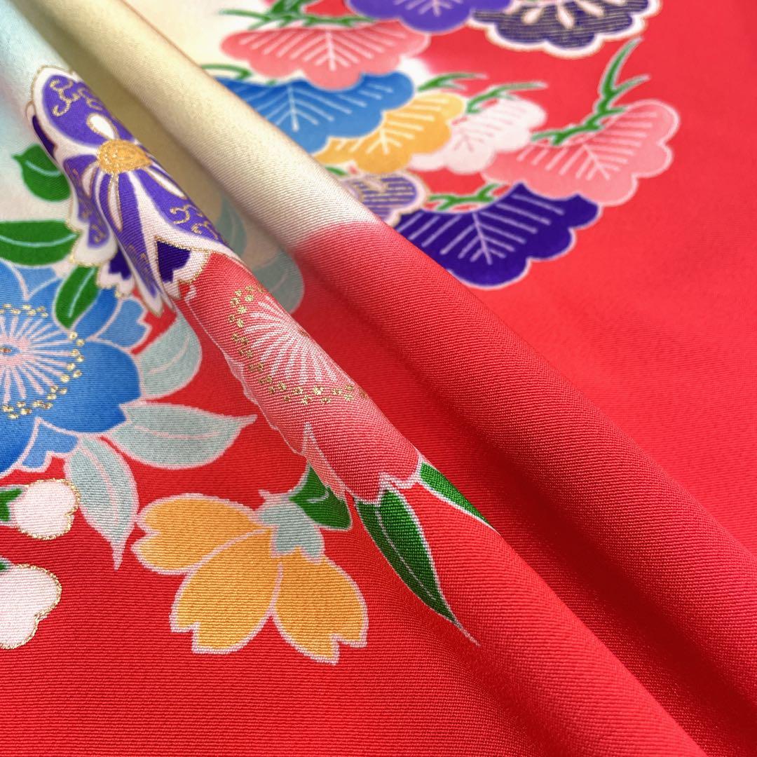 ◎mk-2685　七五三　女の子　着物　7歳　　2-6