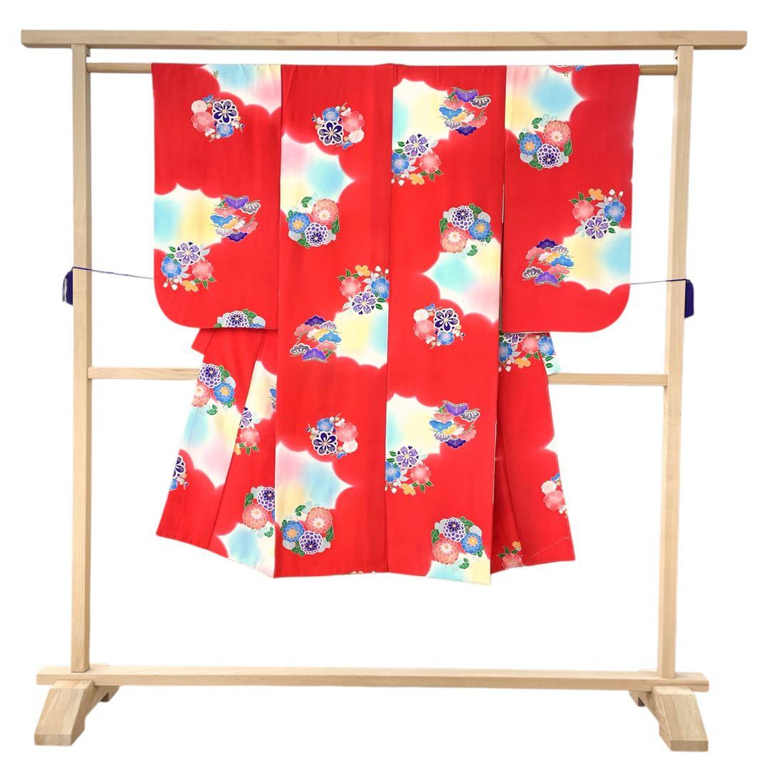 ◎mk-2685　七五三　女の子　着物　7歳　　2-6