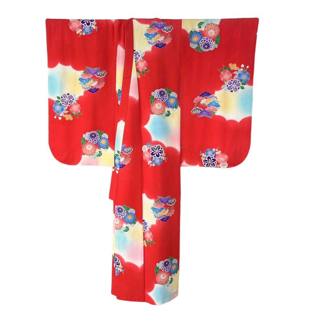 ◎mk-2685　七五三　女の子　着物　7歳　　2-6