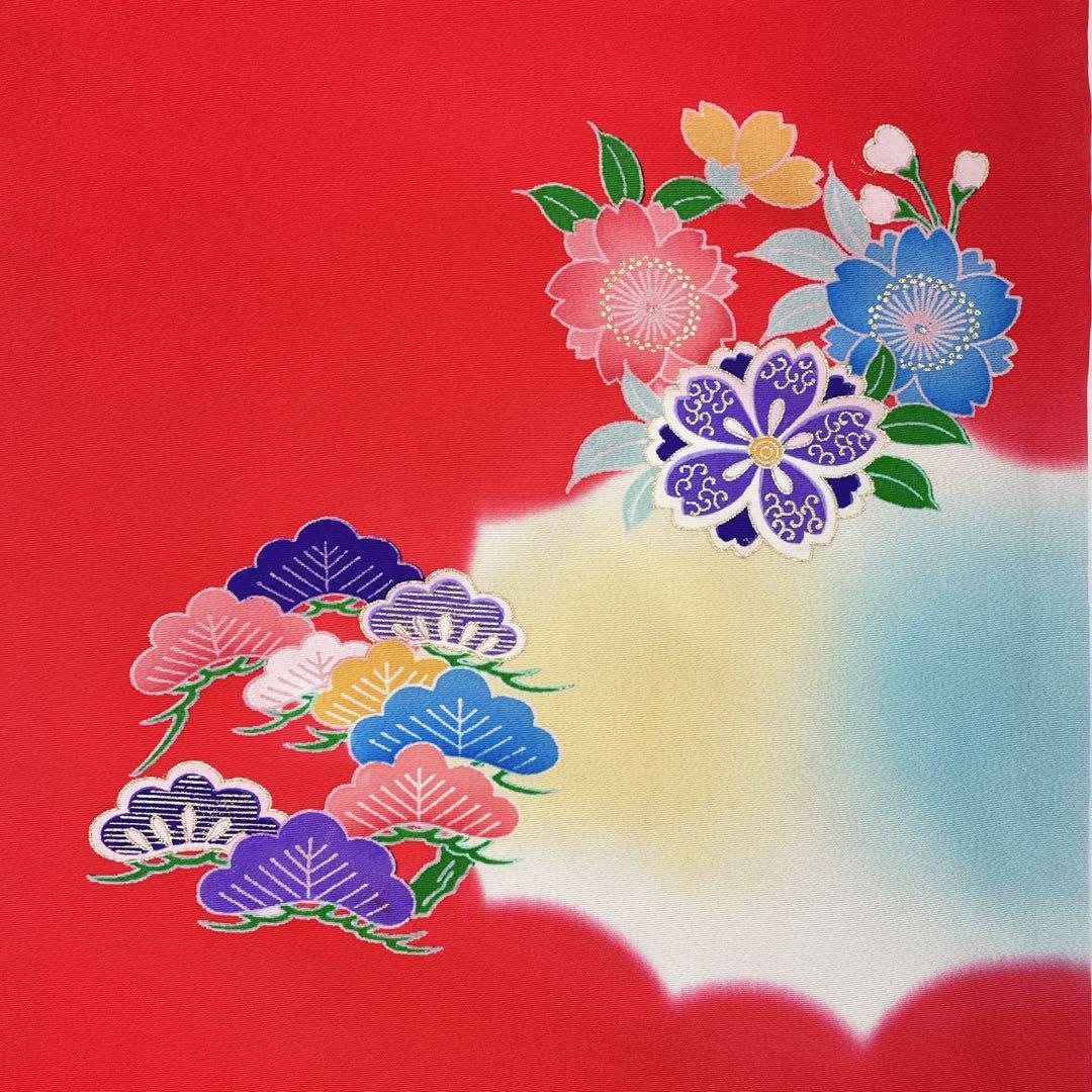 ◎mk-2685　七五三　女の子　着物　7歳　　2-6