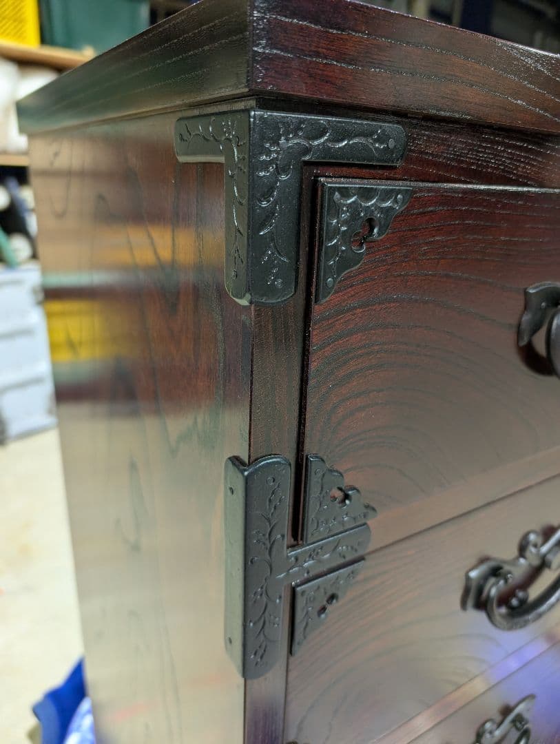 岩谷堂　ダンス　5段　箪笥　裏面キズあり