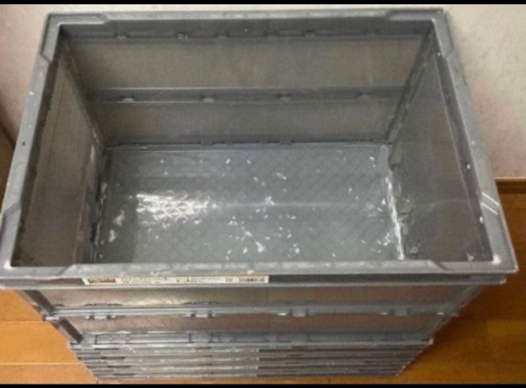 トラスコ オリコン 薄型 折りたたみコンテナ 50L TSK-O50B 透明