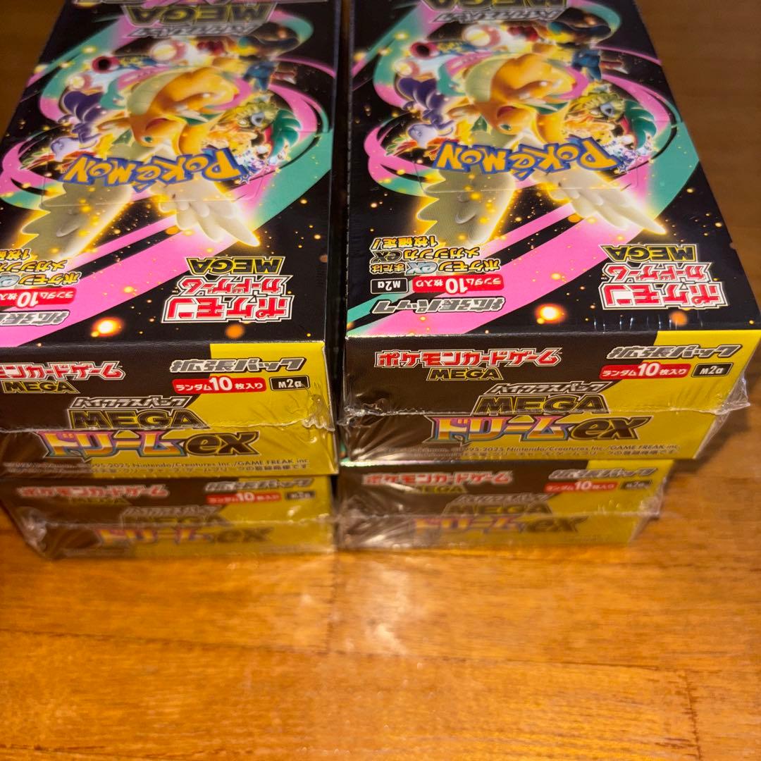 ポケモンカードゲーム megaドリームex シュリンク付き　4BOX