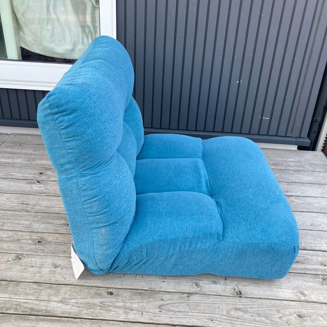 ニトリ ツナガルポケットコイルザイス レガ リクライニングチェア 座椅子 ブルー