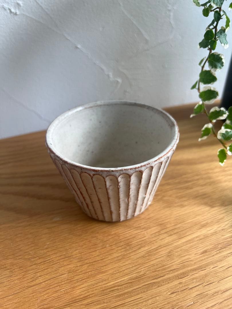 粉引 しのぎ 削ぎ目 山田雅子作家物 小鉢 スタジオクリップ ACTUS