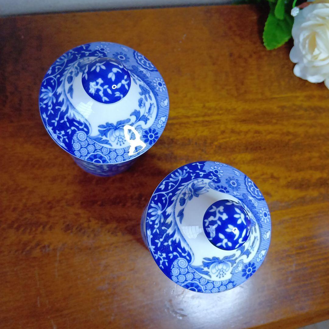 スポード ブルーイタリアン スパイスジャー ペア 箱入り