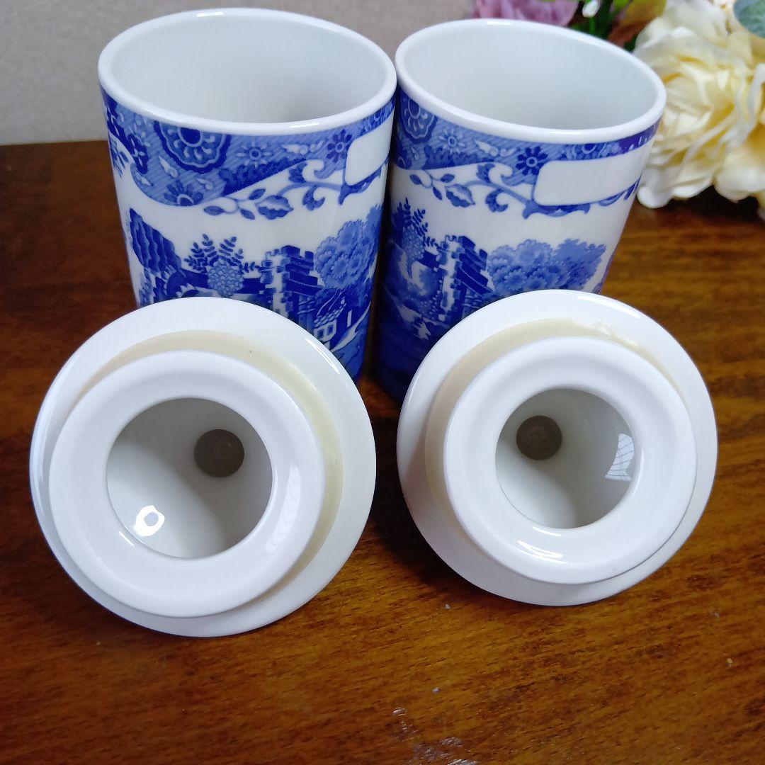 スポード ブルーイタリアン スパイスジャー ペア 箱入り