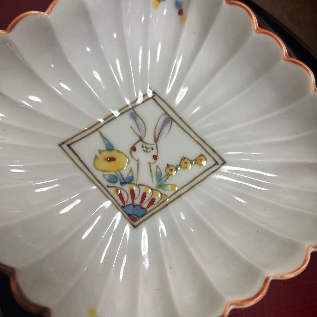 り*ん様 作家　陶芸作家　空萌工房 うさぎ 田口紀美子　菊割菱鉢　２枚セット