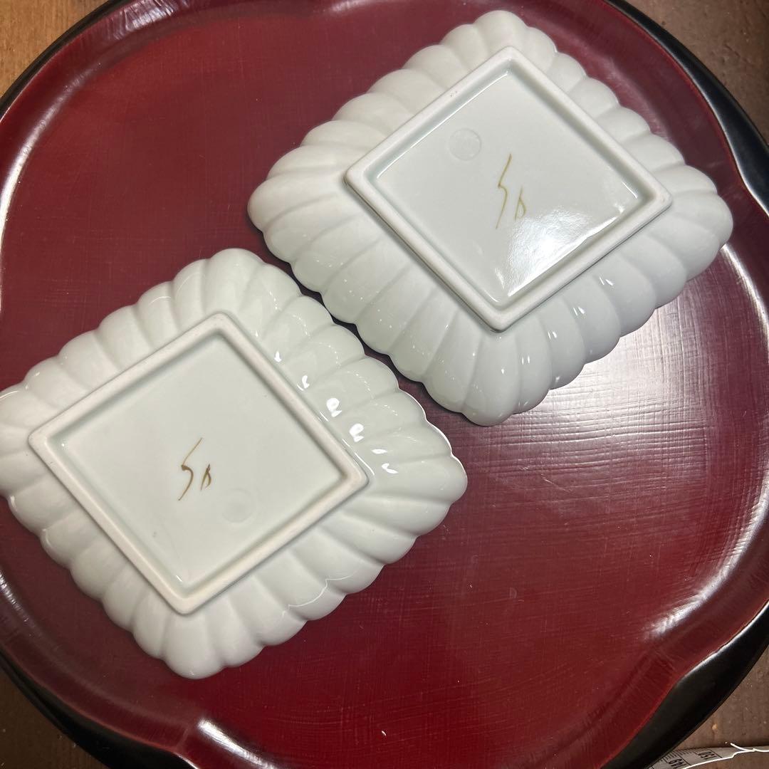 り*ん様 作家　陶芸作家　空萌工房 うさぎ 田口紀美子　菊割菱鉢　２枚セット