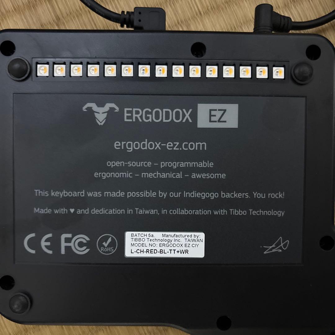 ErgoDox EZ赤軸 エルゴノミックキーボード