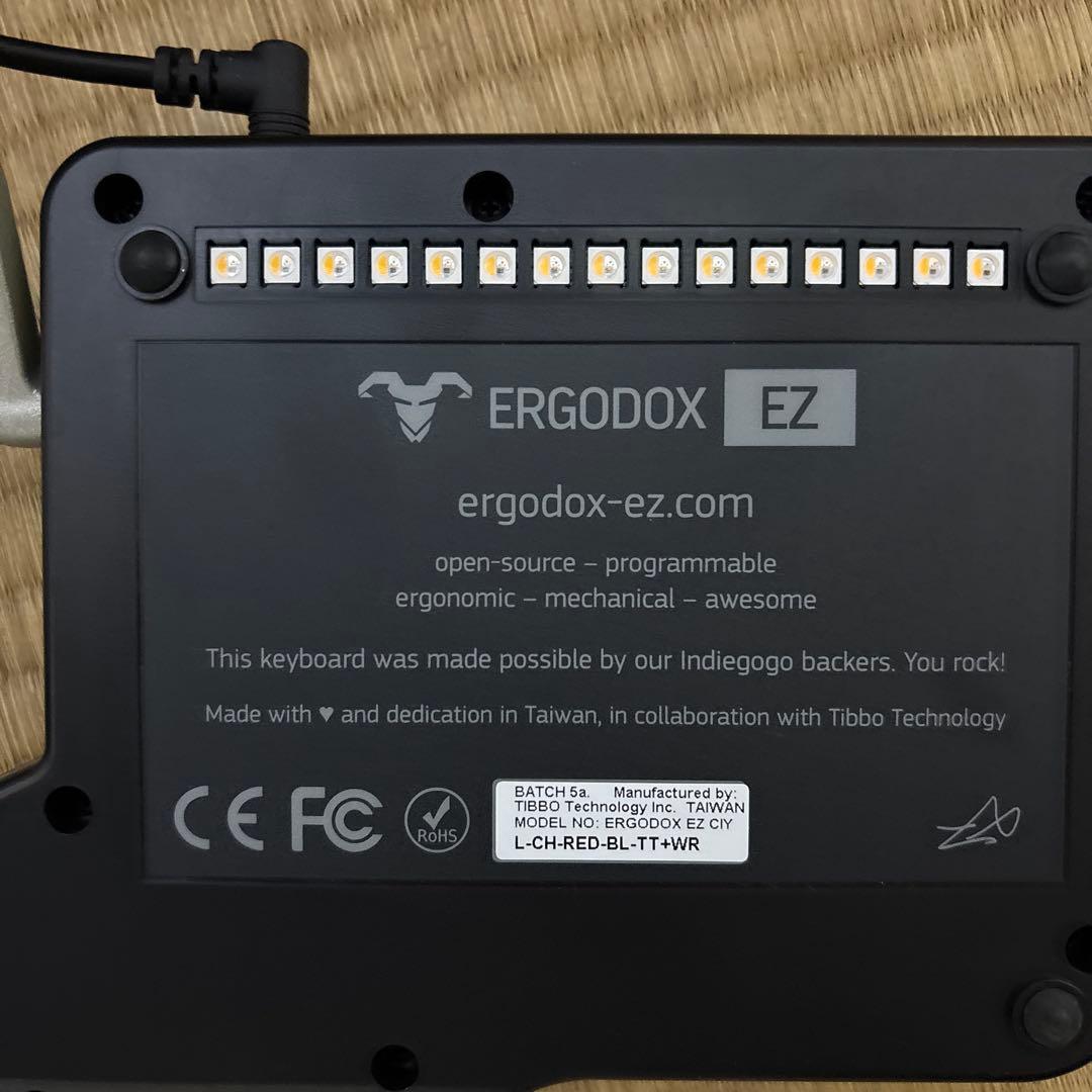 ErgoDox EZ赤軸 エルゴノミックキーボード