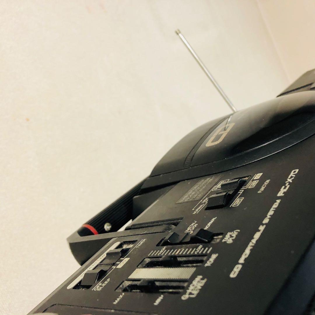 H69ジャンク品！Victor CDラジカセ ダブルカセットデッキ レトロ家電
