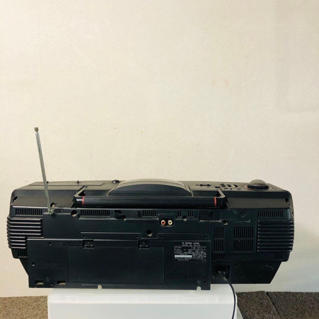 H69ジャンク品！Victor CDラジカセ ダブルカセットデッキ レトロ家電