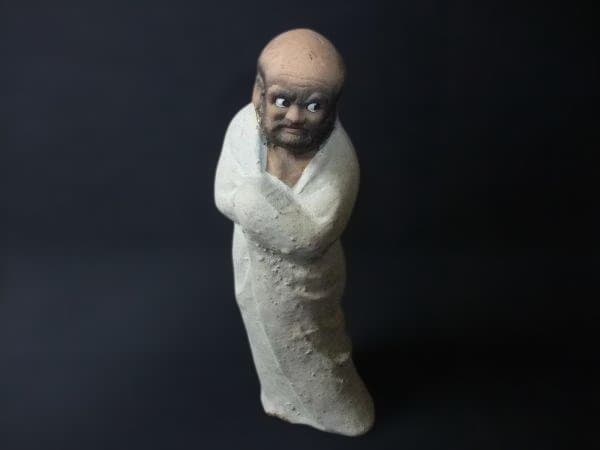 伝統的な陶器の仏教人形 6体セット