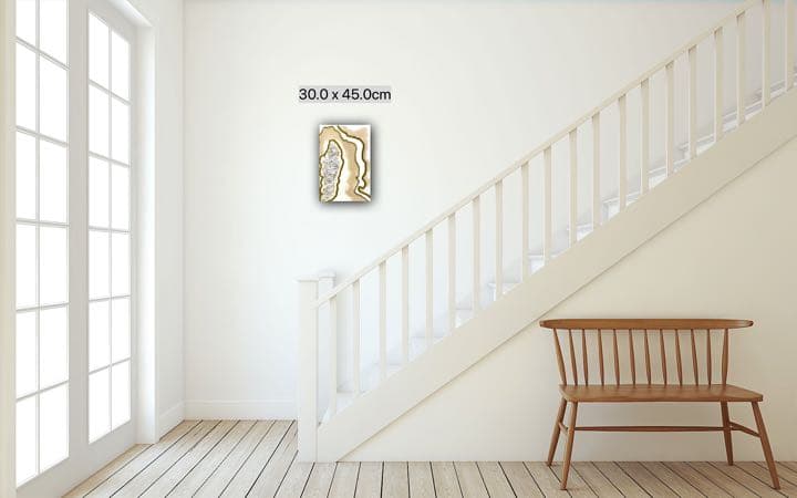 レジンアート　テクスチャーアートパネル　アゲートジオード風　インテリアパネル