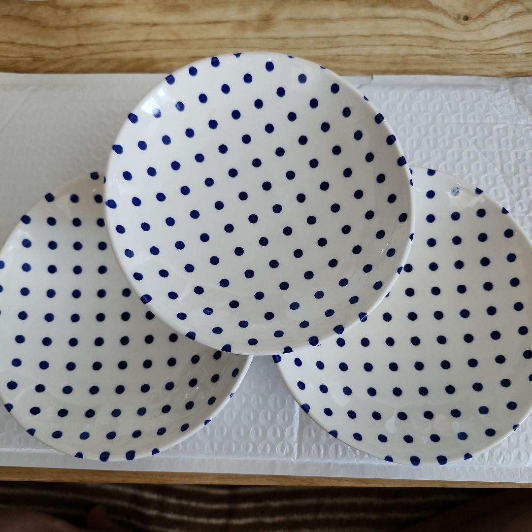 NIKKO 水玉 花柄 お皿各々3枚 カップ各々3個のセット