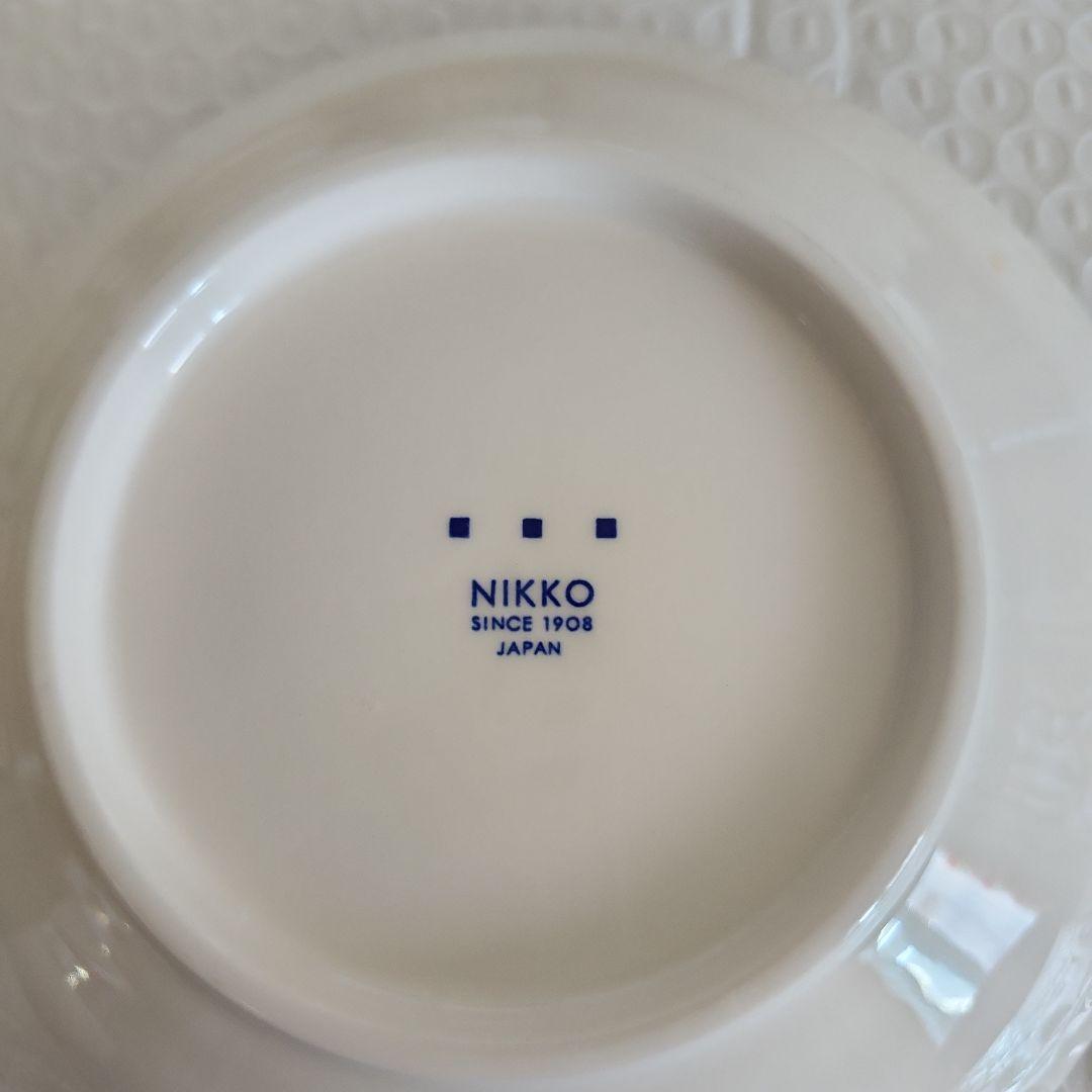 NIKKO 水玉 花柄 お皿各々3枚 カップ各々3個のセット