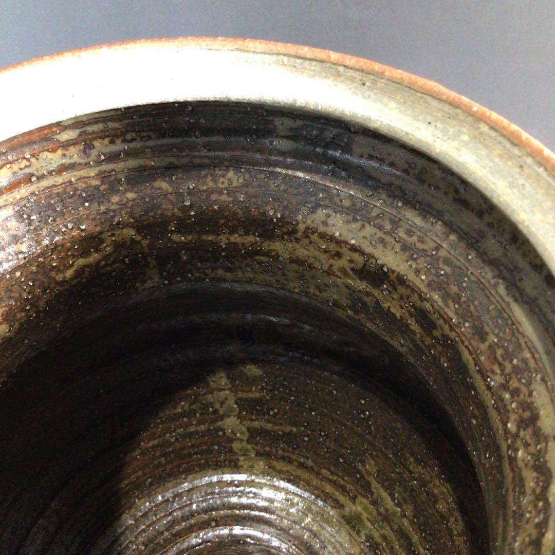 Ｐ７７３　水指　『和同窯　藤本尚山造』『胴締水指』　共箱　茶道具