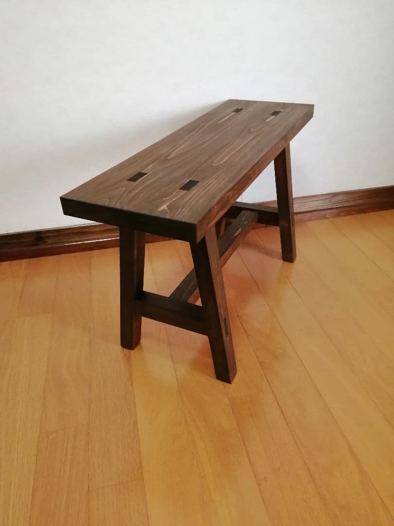 木製フラワースタンド　花台　幅60cm×高さ30cm　スツール　ベンチ　水槽